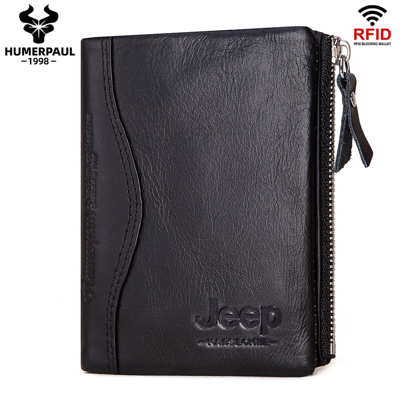 BILLETERA DE CUERO JEEP KAVIS BP812 CON RFID - 7