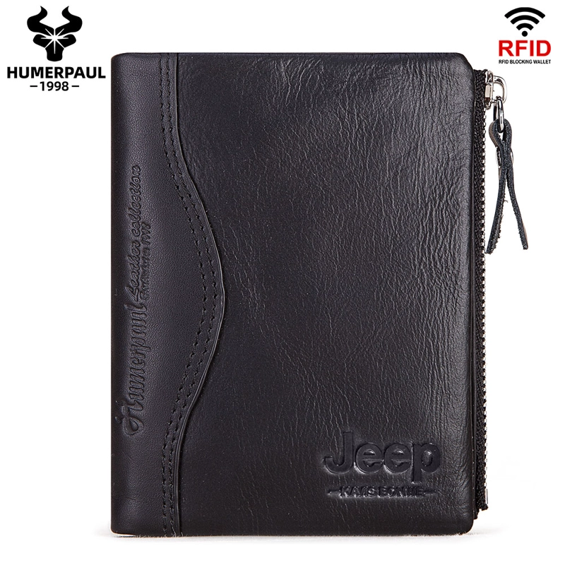 BILLETERA DE CUERO JEEP KAVIS BP812 CON RFID - 9