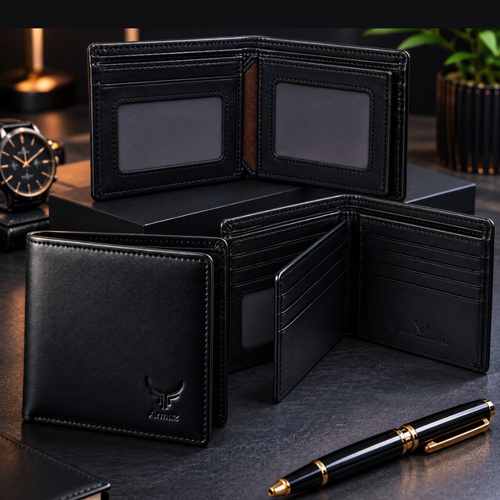 BILLETERA DE CUERO VACUNO PREMIUM 1216 - 10
