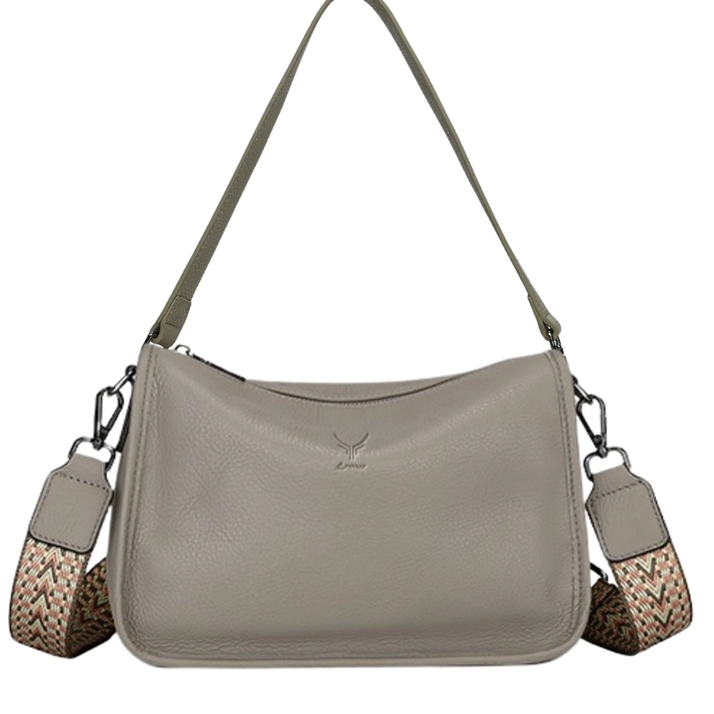 CARTERA DE CUERO VACUNO 7745 CAPUCCINO. MUJER - 2