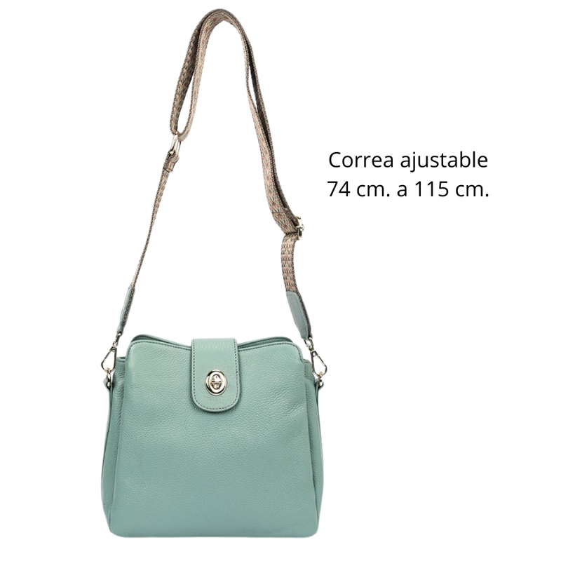 CARTERA DE CUERO VACUNO 7778 DE DISEÑO MODERNO - 2