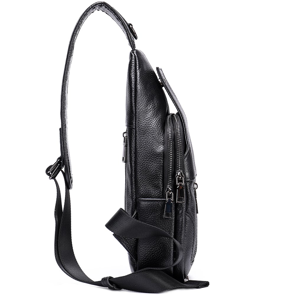 PECHERA DE CUERO VACUNO DE ALTA GAMA 7702 NEGRO - 3