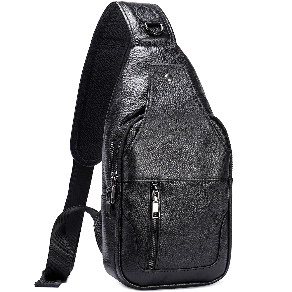 PECHERA DE CUERO VACUNO DE ALTA GAMA 7702 NEGRO - 7