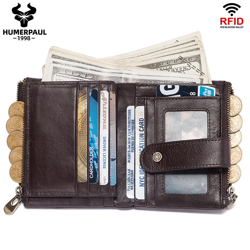 BILLETERA DE CUERO VACUNO BP896 CON CADENA Y RFID - 3