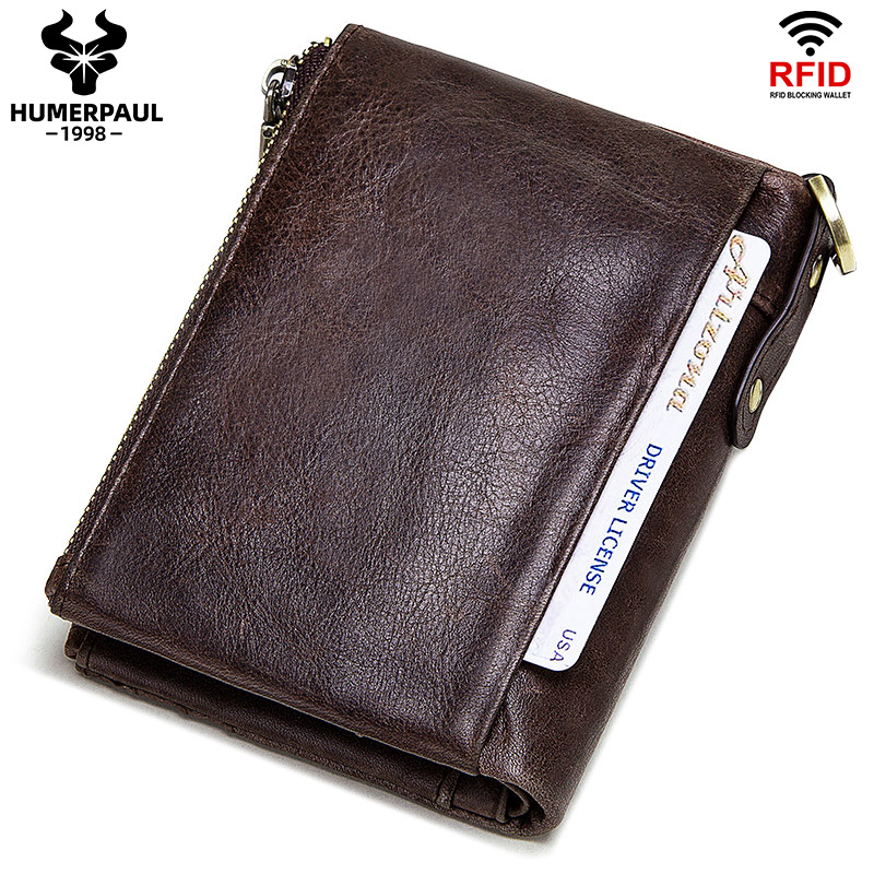BILLETERA DE CUERO VACUNO BP896 CON CADENA Y RFID - 6