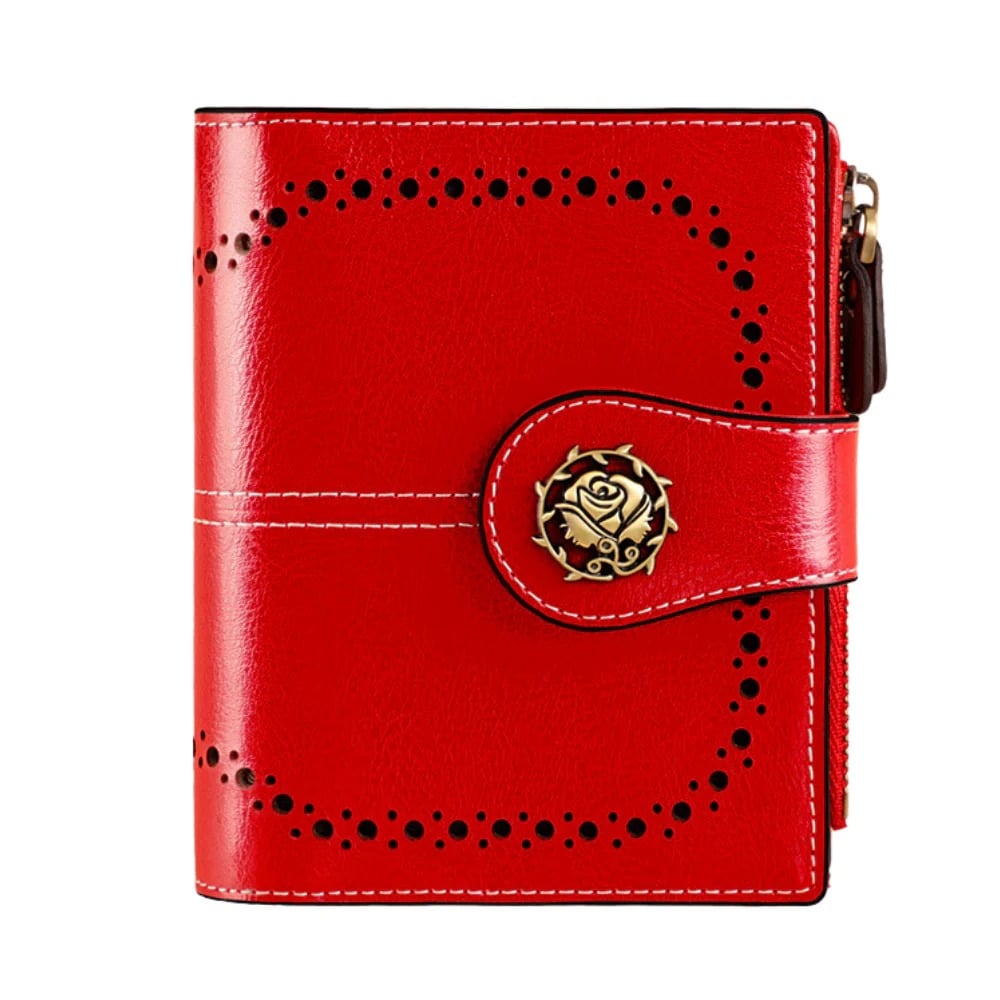 BILLETERA DE CUERO VACUNO 3507 DISEÑO MODERNO CON RFID. MUJER - 1