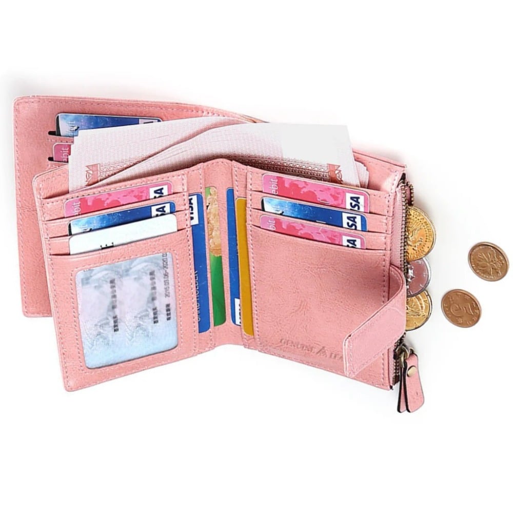 BILLETERA DE CUERO VACUNO 3523 CON RFID. MUJER - 4