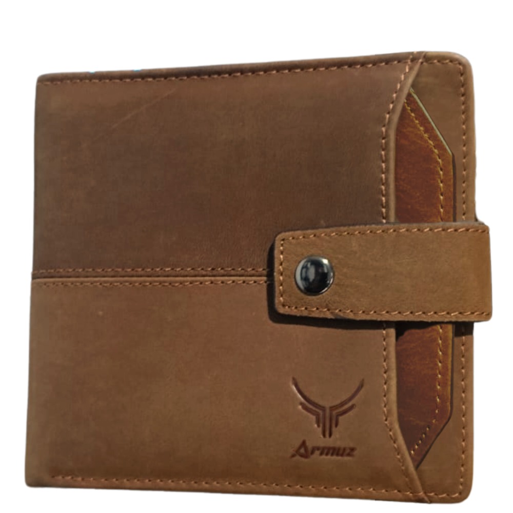 BILLETERA DE CUERO VACUNO DE ALTA GAMA 8929 RFID Y TARJETERO EXTRAÍBLE - 1