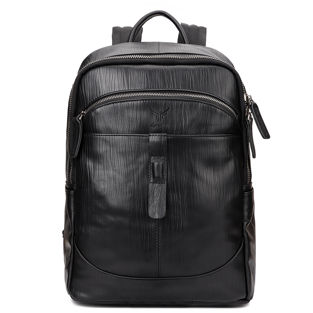 MOCHILA DE CUERO VACUNO -SIRIO- MH662 PARA LAPTOP 13.6' - 3