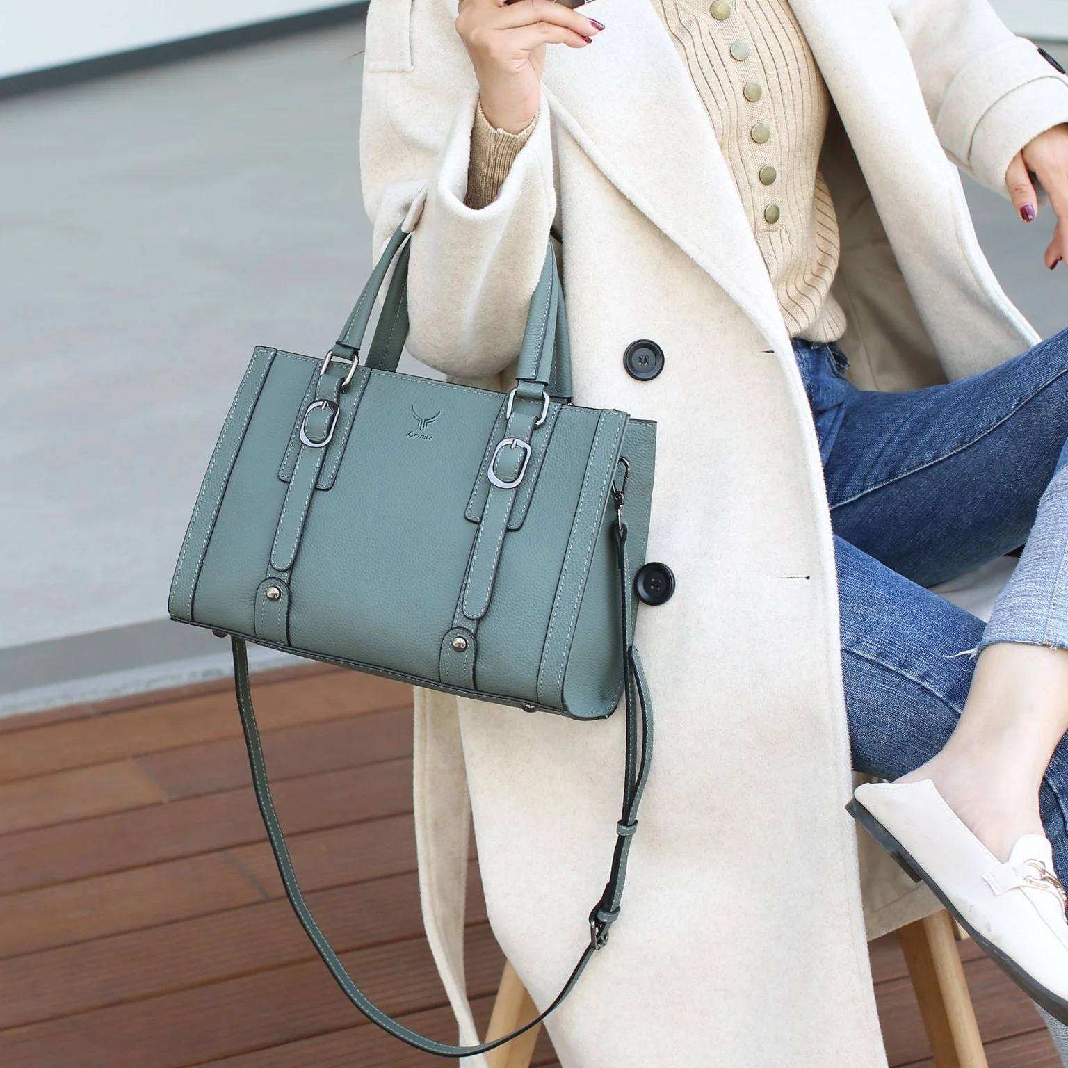 CARTERA DE CUERO VACUNO 5530 - 5