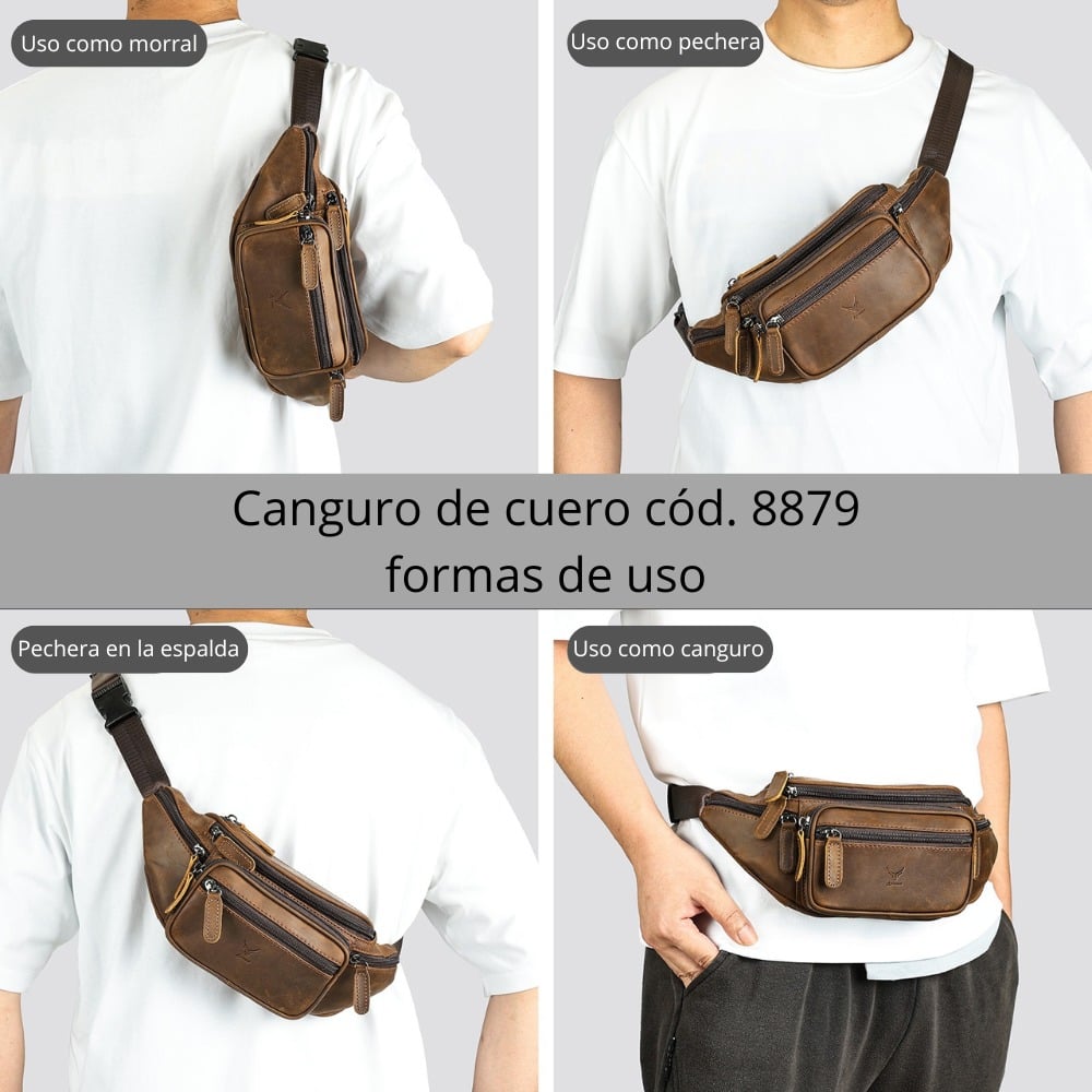 CANGURO DE CUERO VACUNO DE ALTA GAMA 8879 - 3