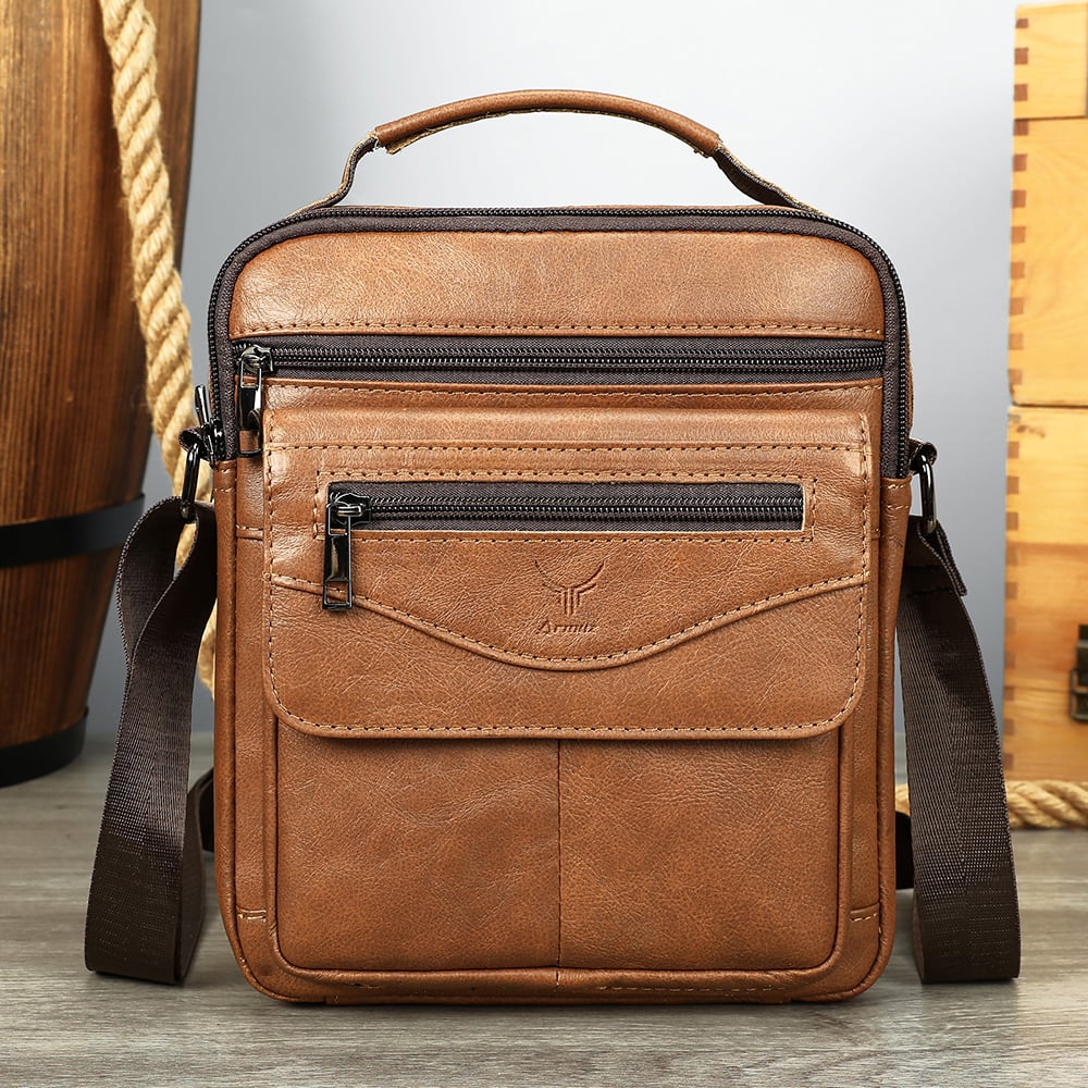 MORRAL DE CUERO VACUNO 6226 - 1