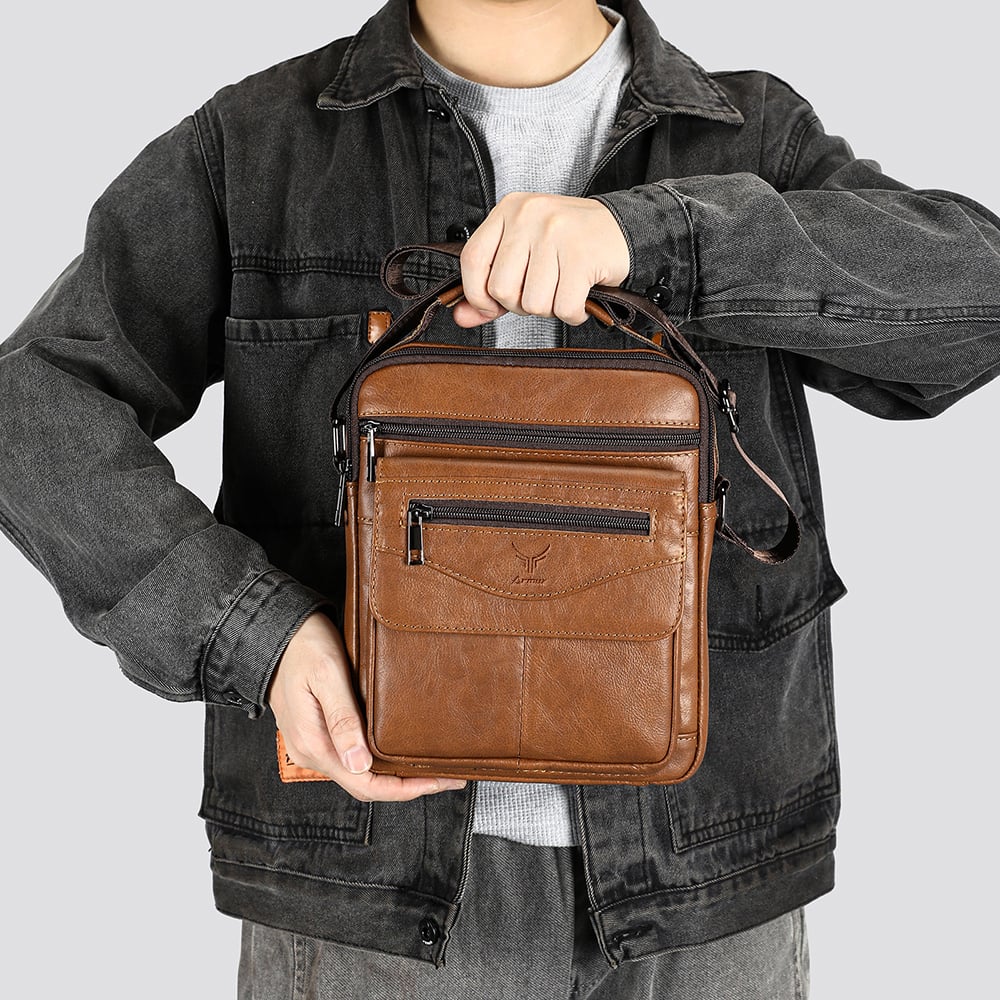 MORRAL DE CUERO VACUNO 6226 - 3