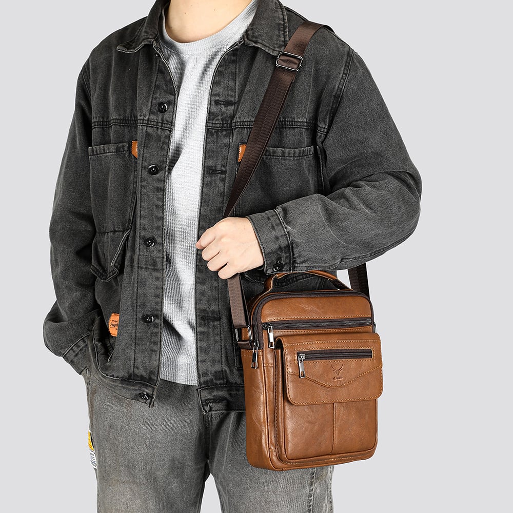 MORRAL DE CUERO VACUNO 6226 - 4