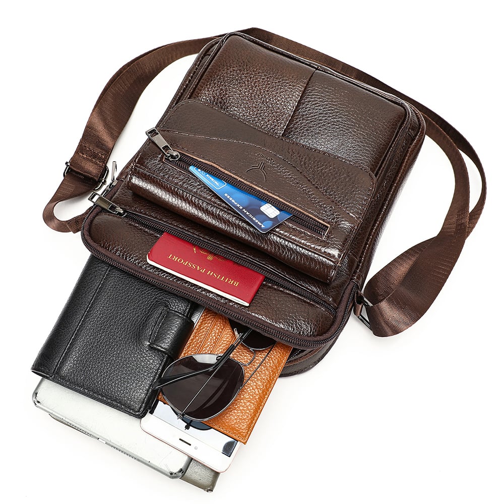 MORRAL DE CUERO VACUNO 6226 - 7