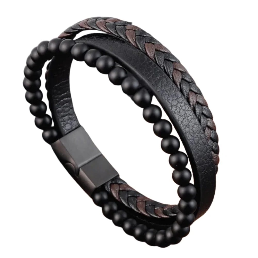 PULSERA DE CUERO MAGNO - 1