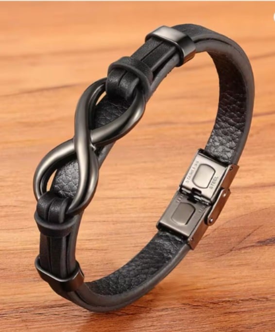 PULSERA DE CUERO INFINITO - 3