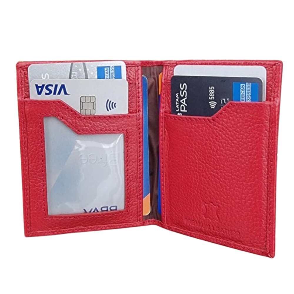 TARJETERO DE CUERO VACUNO PREMIUM AR23 - 8