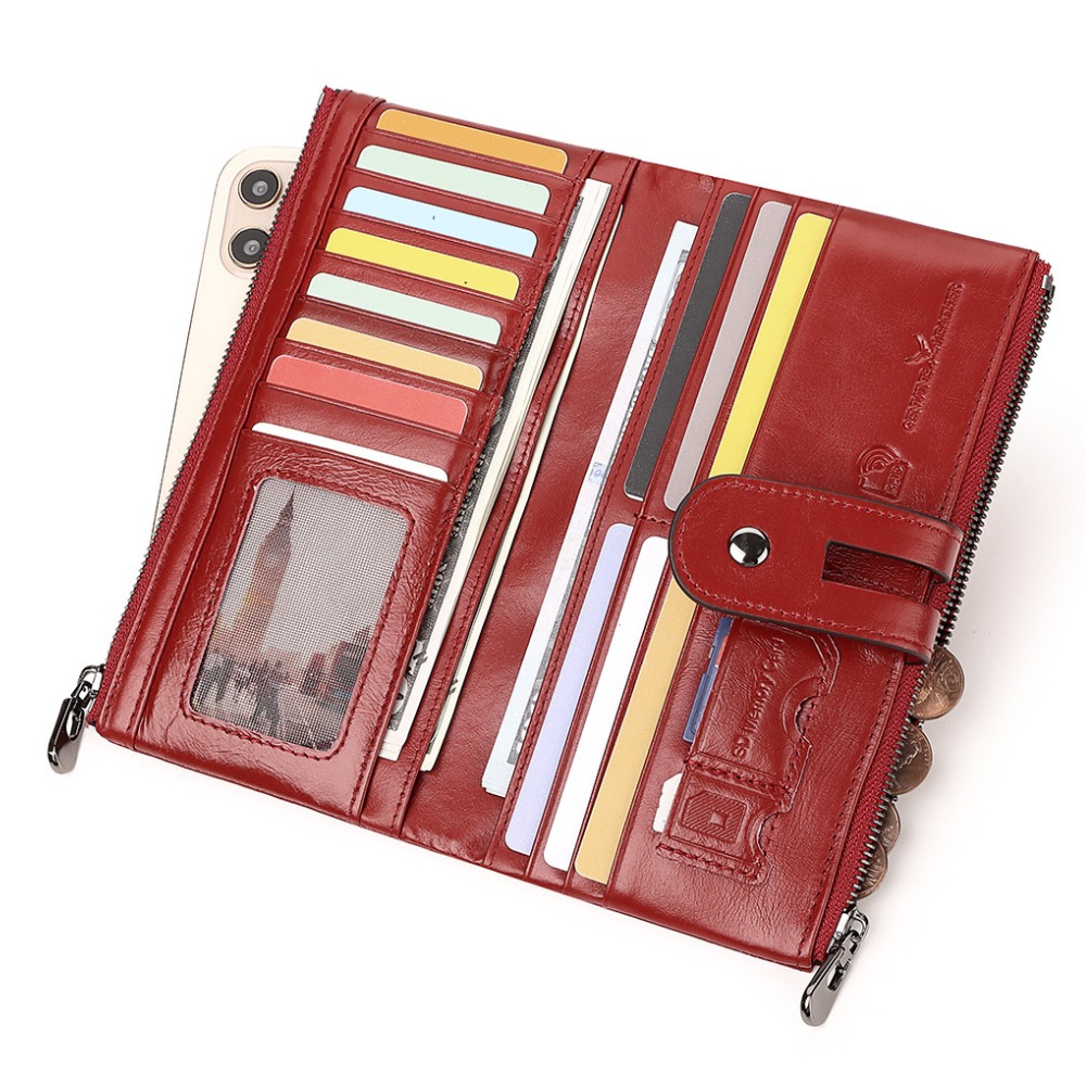 BILLETERA DE CUERO VACUNO PARA MUJER BP803 - 3