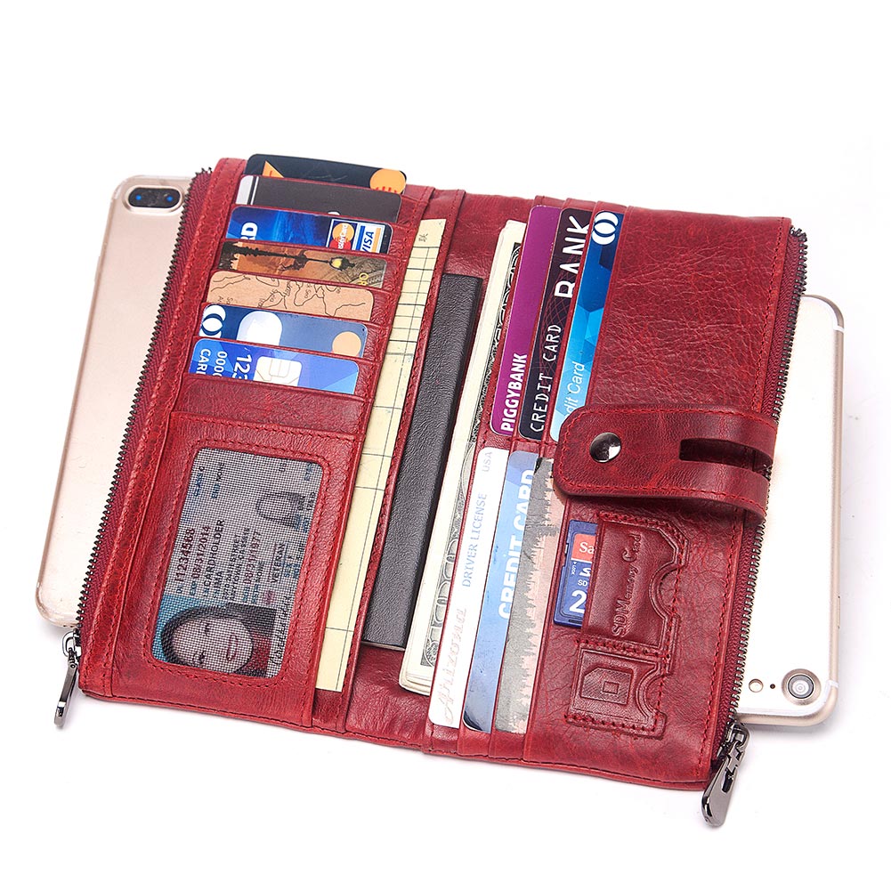 BILLETERA DE CUERO VACUNO PARA MUJER BP803 - 4