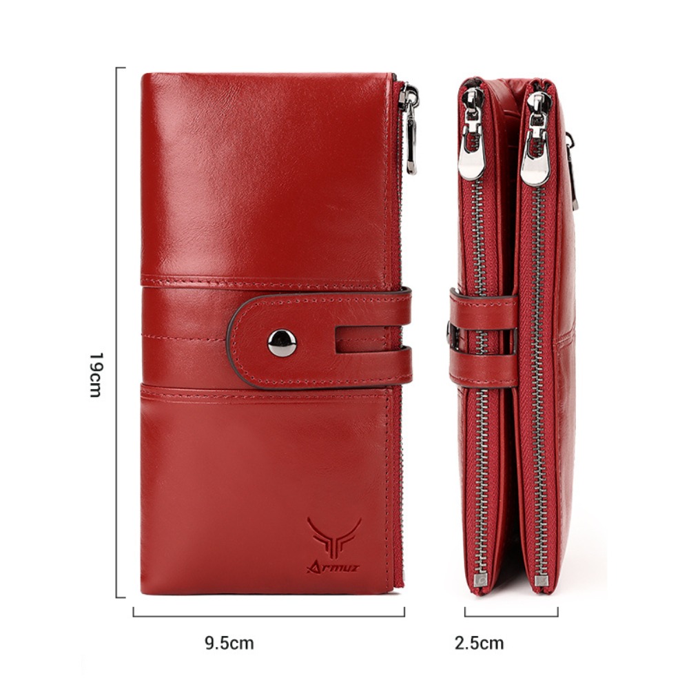 BILLETERA DE CUERO VACUNO PARA MUJER BP803 - 5