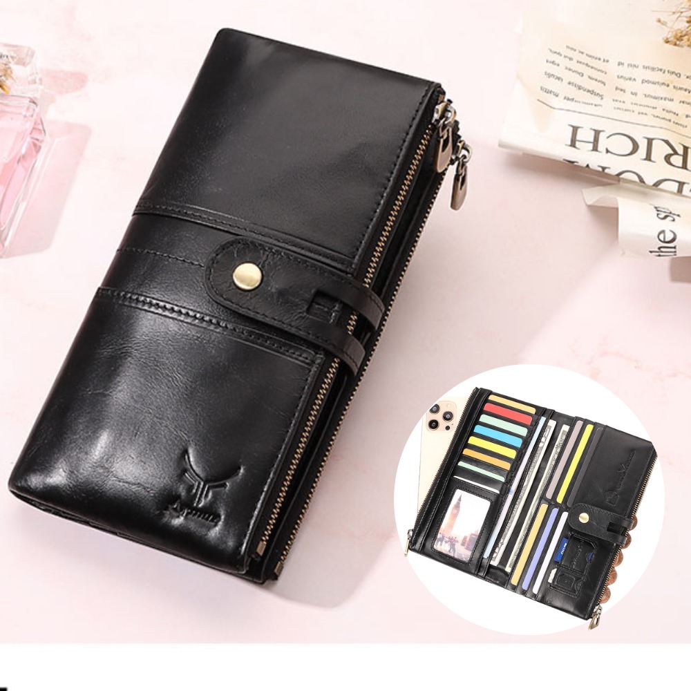 BILLETERA DE CUERO VACUNO PARA MUJER BP803 - 7