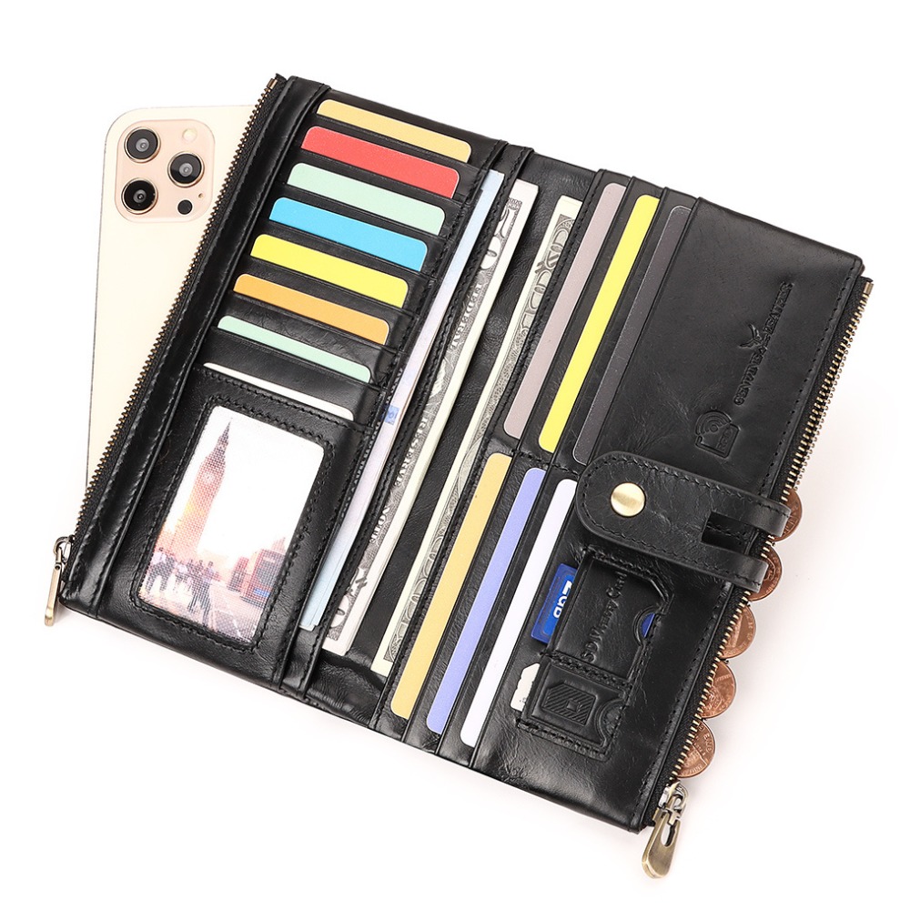 BILLETERA DE CUERO VACUNO PARA MUJER BP803 - 8
