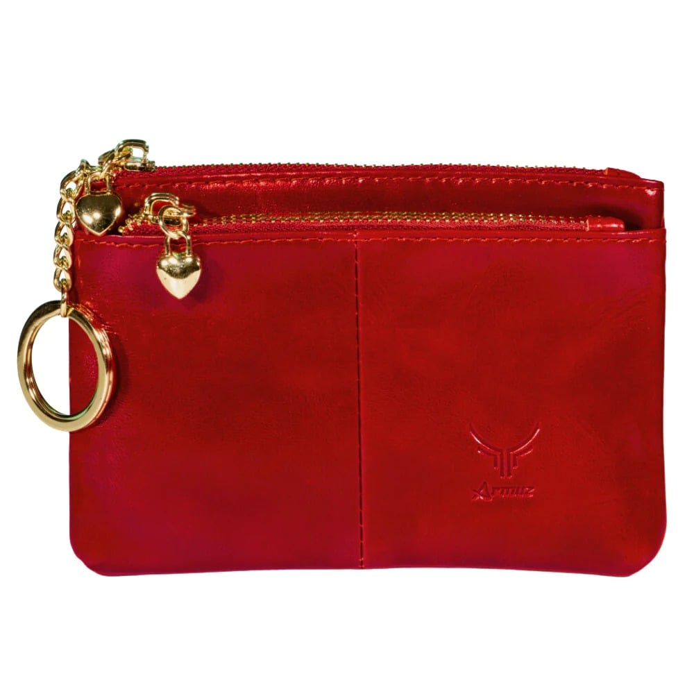 MONEDERO DE CUERO VACUNO LOVE 2039 - 1
