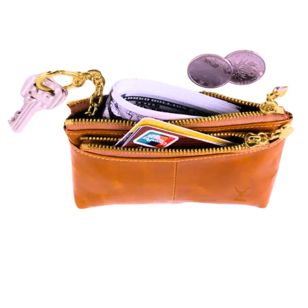 MONEDERO DE CUERO VACUNO LOVE 2039 - 6