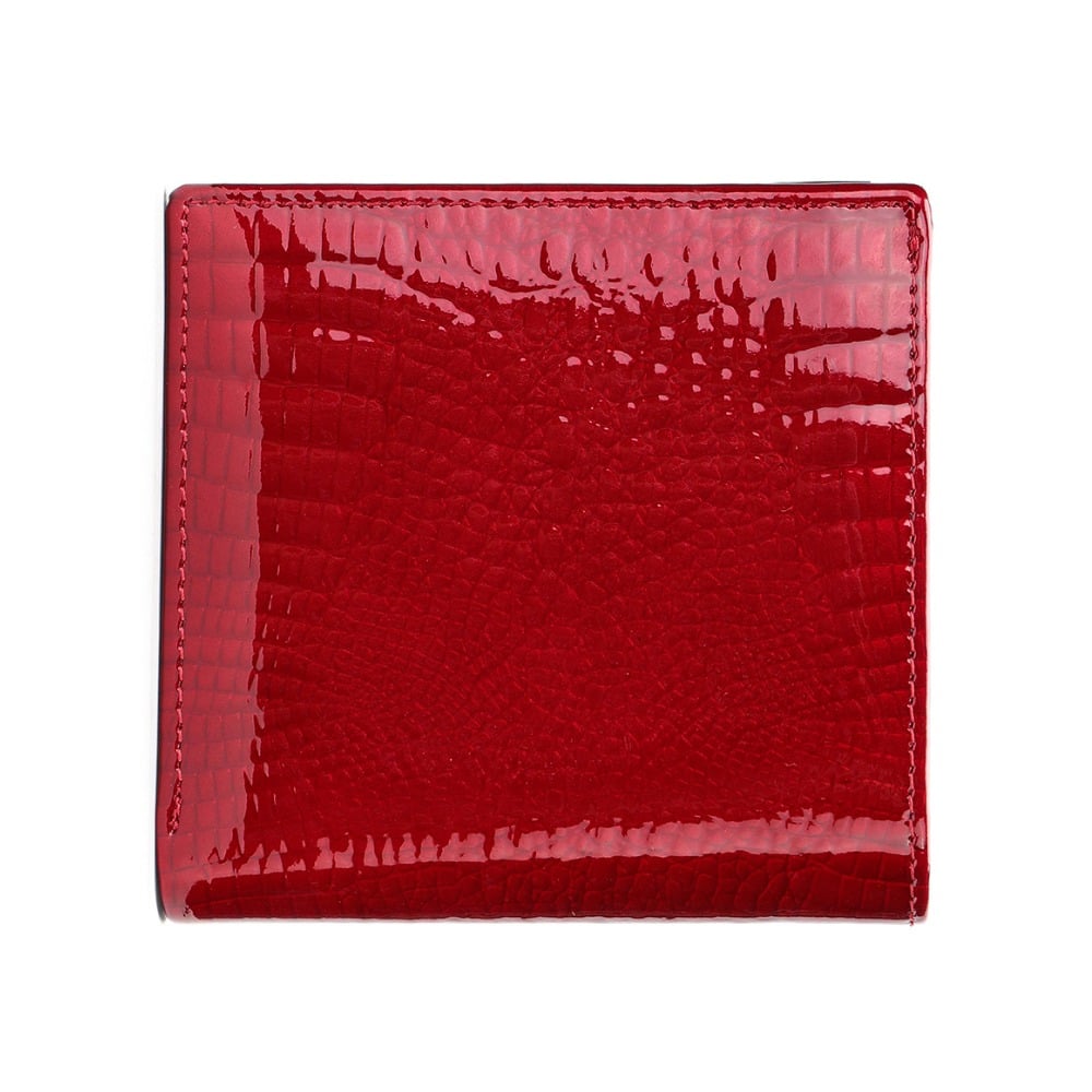 BILLETERA DE CUERO VACUNO CON RFID 1100 ROJA. ESTILO MINIMALISTA - 7