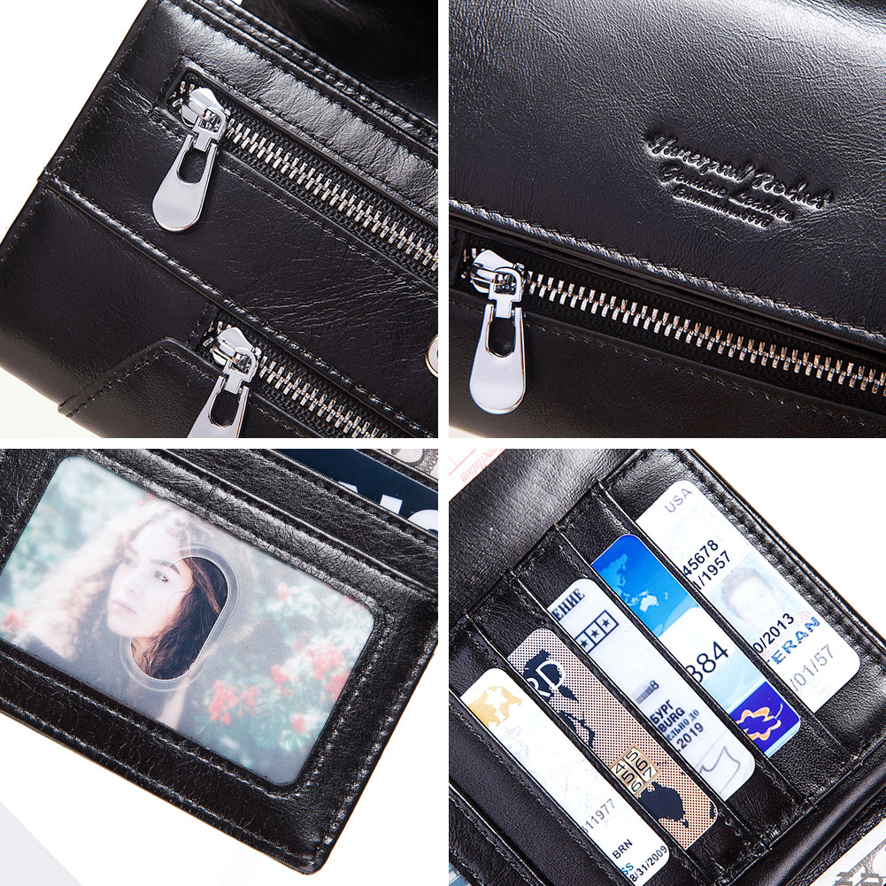 BILLETERA DE CUERO VACUNO CON RFID HUMERPAUL BP931. EJECUTIVA. DAMA - 5