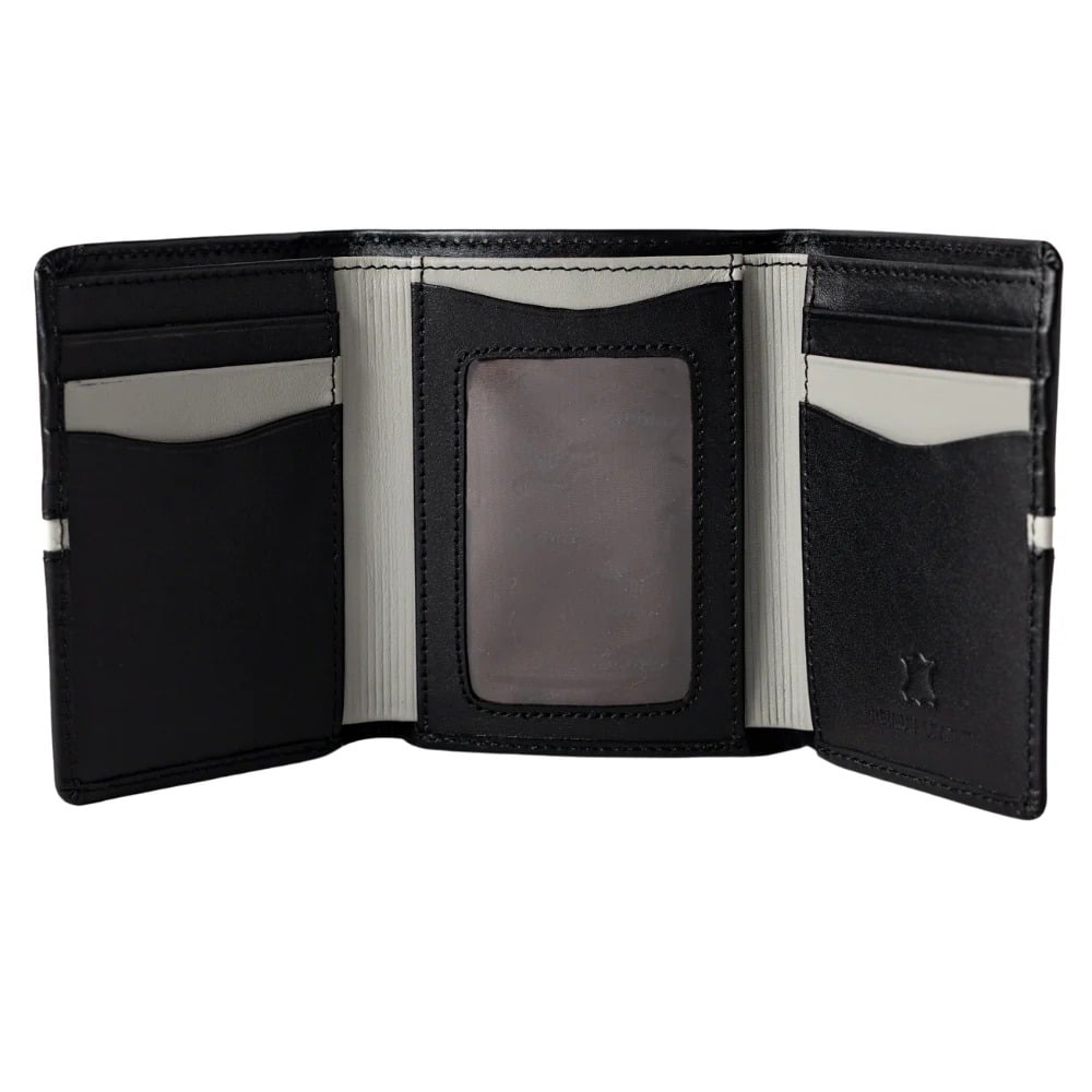 BILLETERA DE CUERO VACUNO PREMIUM DE TRES CUERPOS AR19 - 5