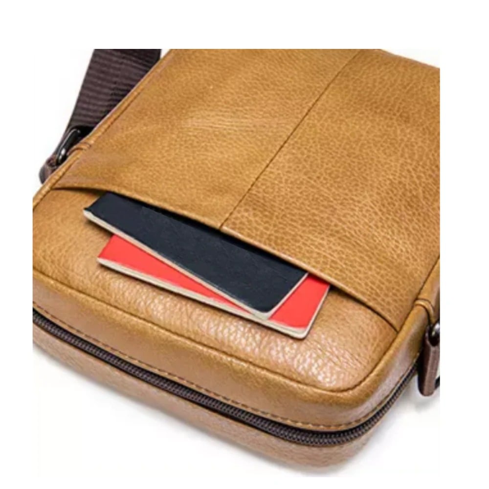MORRAL DE CUERO VACUNO 7362 MARRÓN - 3