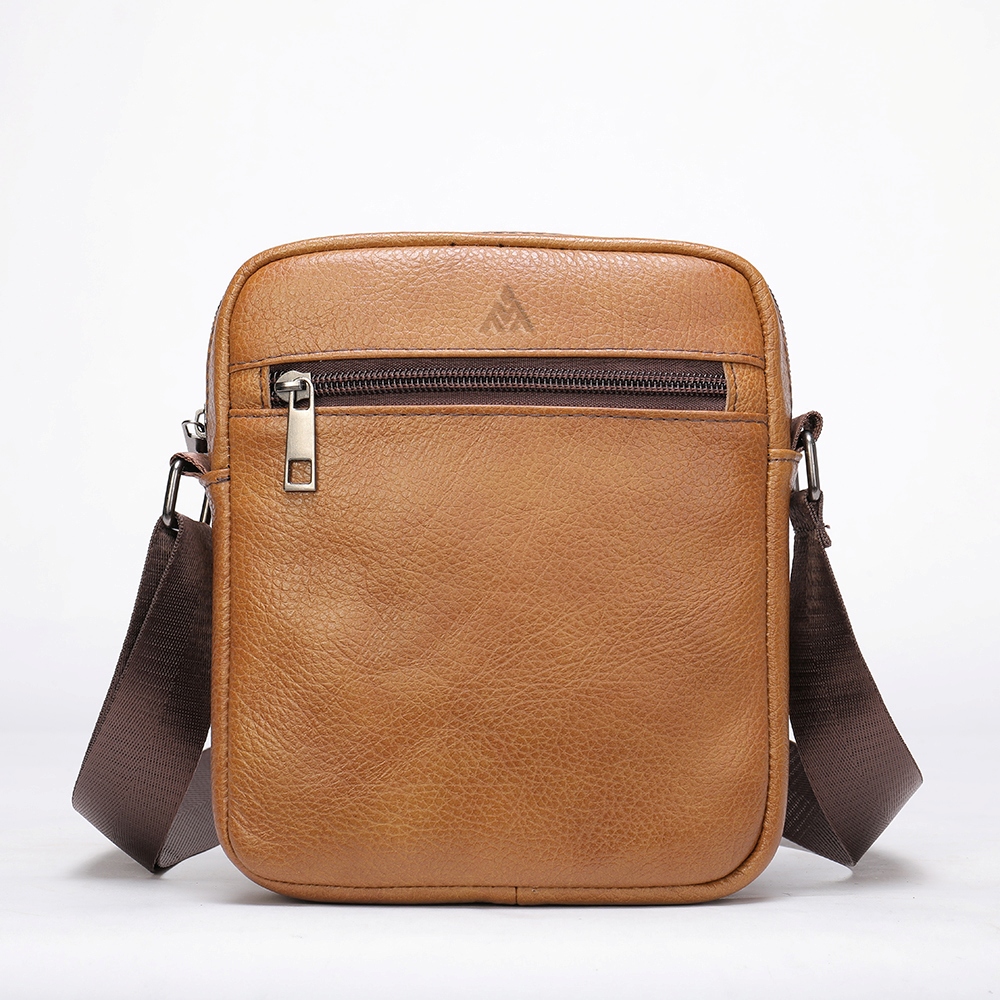 MORRAL DE CUERO VACUNO 7362 MARRÓN - 4