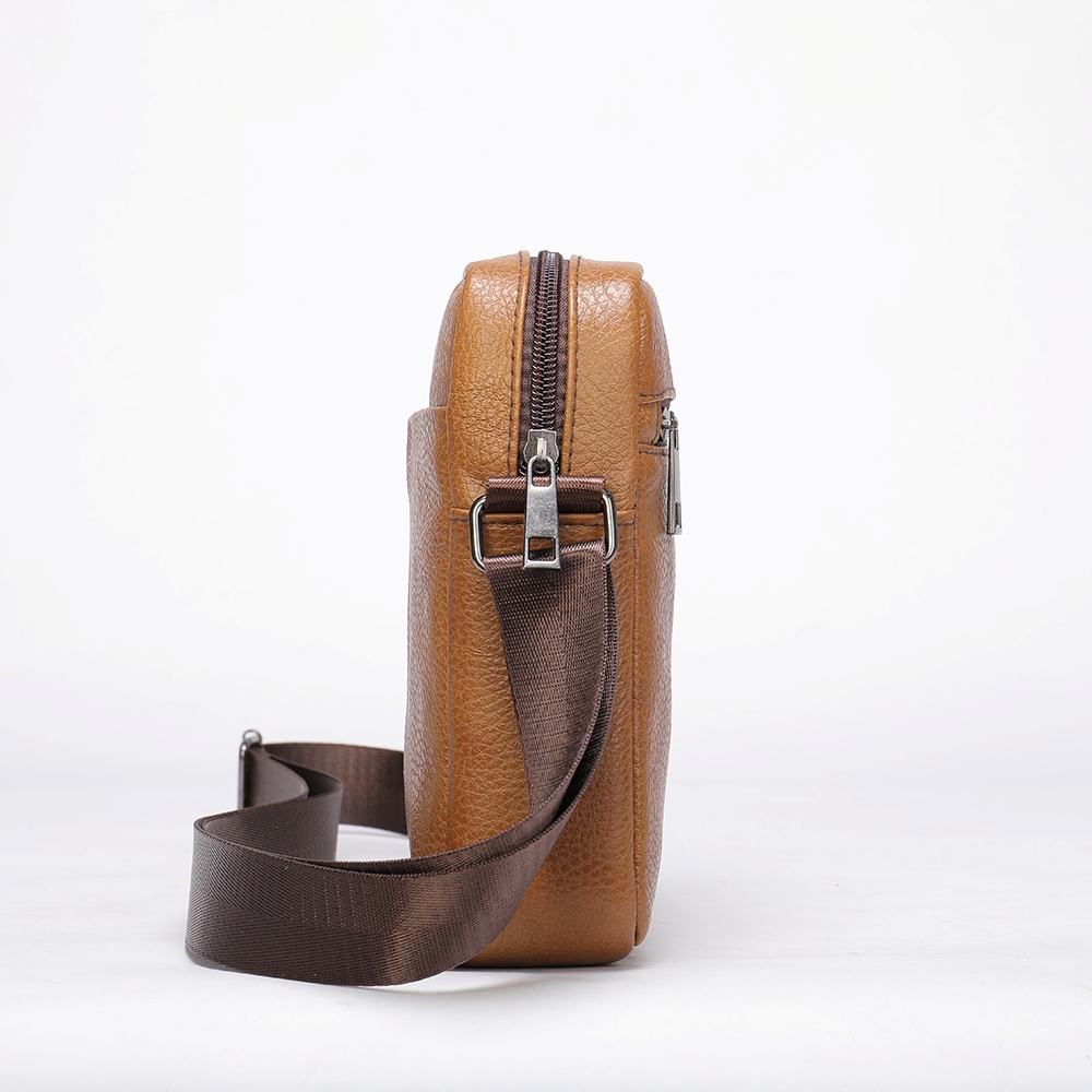 MORRAL DE CUERO VACUNO 7362 MARRÓN - 5