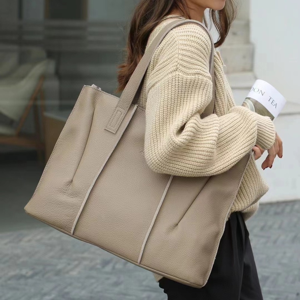 BOLSO DE CUERO VACUNO DE ALTA CAPACIDAD -8692- - 2