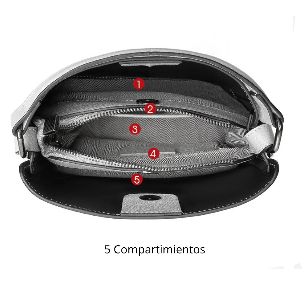 CARTERA DE CUERO VACUNO DE DISEÑO MODERNO -6021- - 5