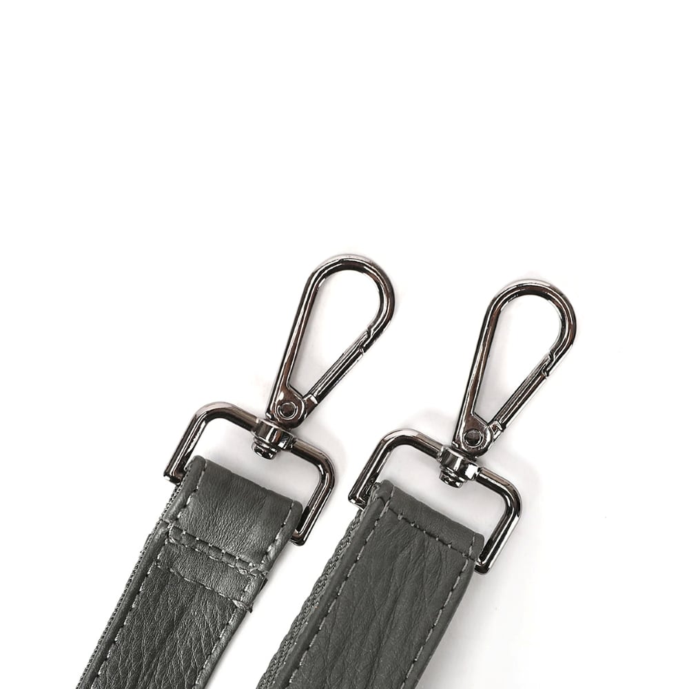CARTERA DE CUERO VACUNO 7611 GRIS - 2