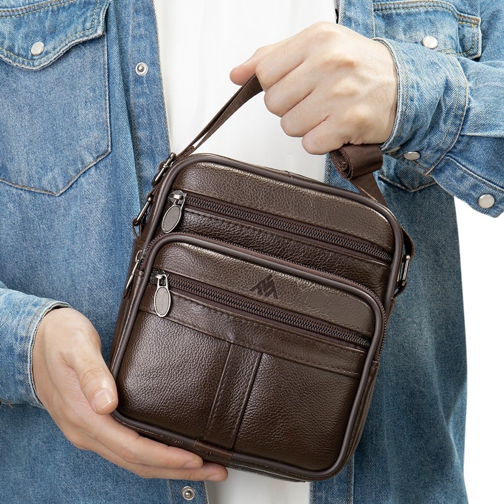 MORRAL DE CUERO VACUNO ALDEBARÁN 6108 - 1