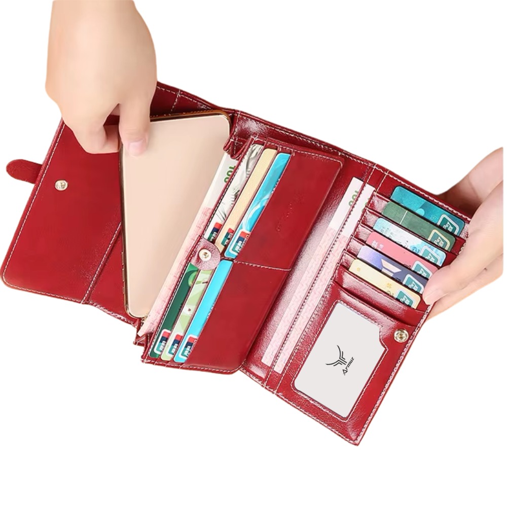 BILLETERA DE CUERO VACUNO EJECUTIVA 5160 CON RFID. MUJER - 2