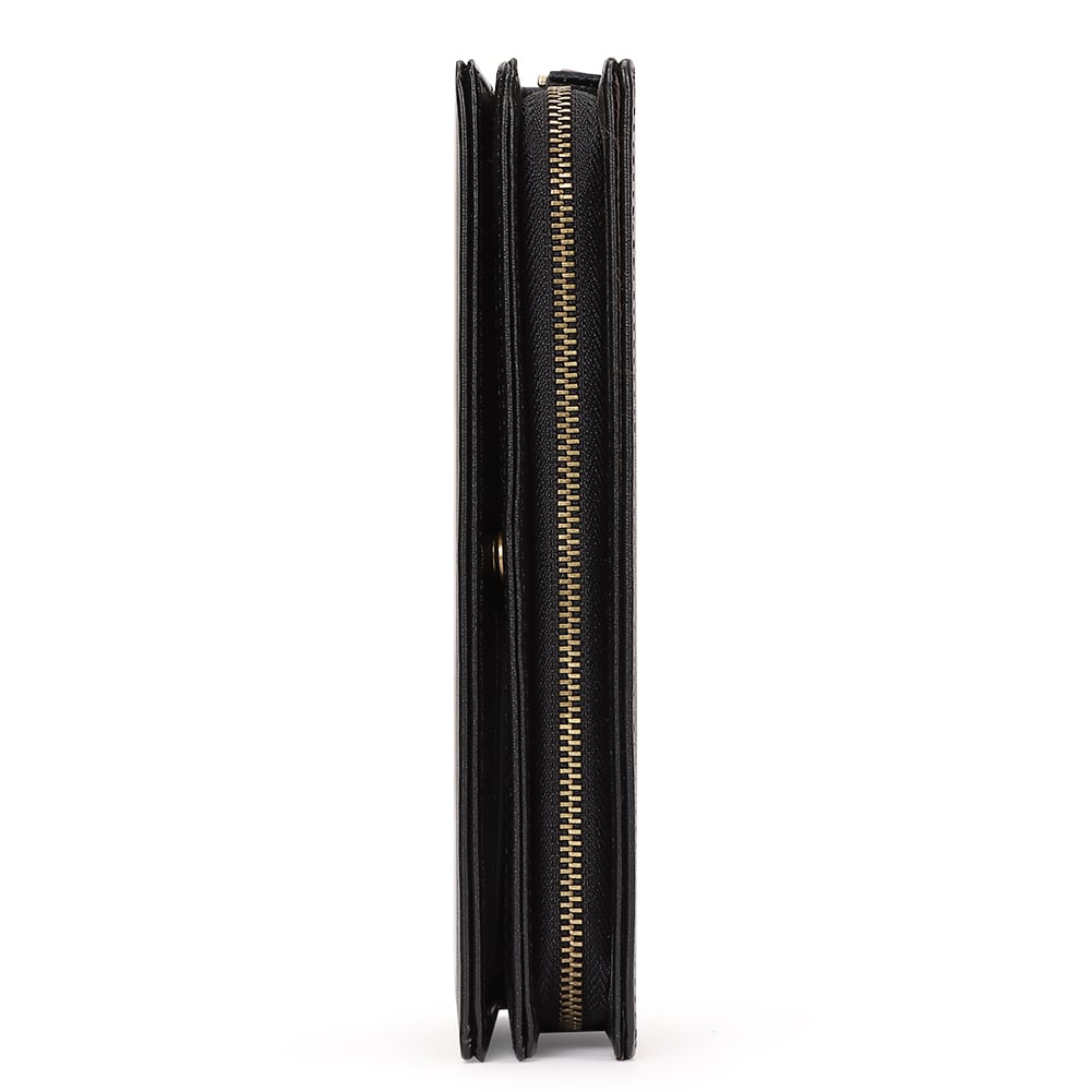BILLETERA DE CUERO VACUNO EJECUTIVA BP955 NEGRA. RFID Y AMPLIA CAPACIDAD - 7