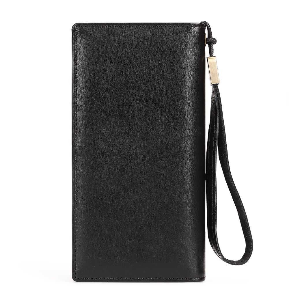 BILLETERA DE CUERO VACUNO EJECUTIVA BP955 NEGRA. RFID Y AMPLIA CAPACIDAD - 8