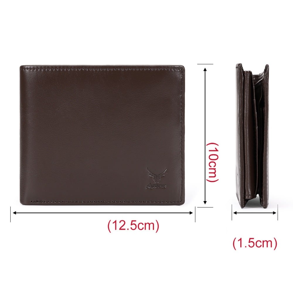 BILLETERA DE CUERO VACUNO AR24. AMPLIA CAPACIDAD CON RFID - 6