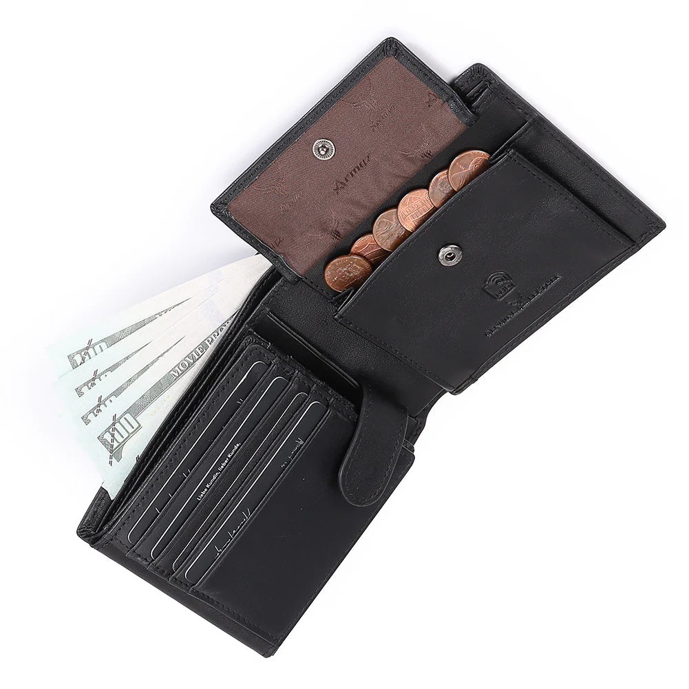 BILLETERA DE CUERO VACUNO AR24. AMPLIA CAPACIDAD CON RFID - 9