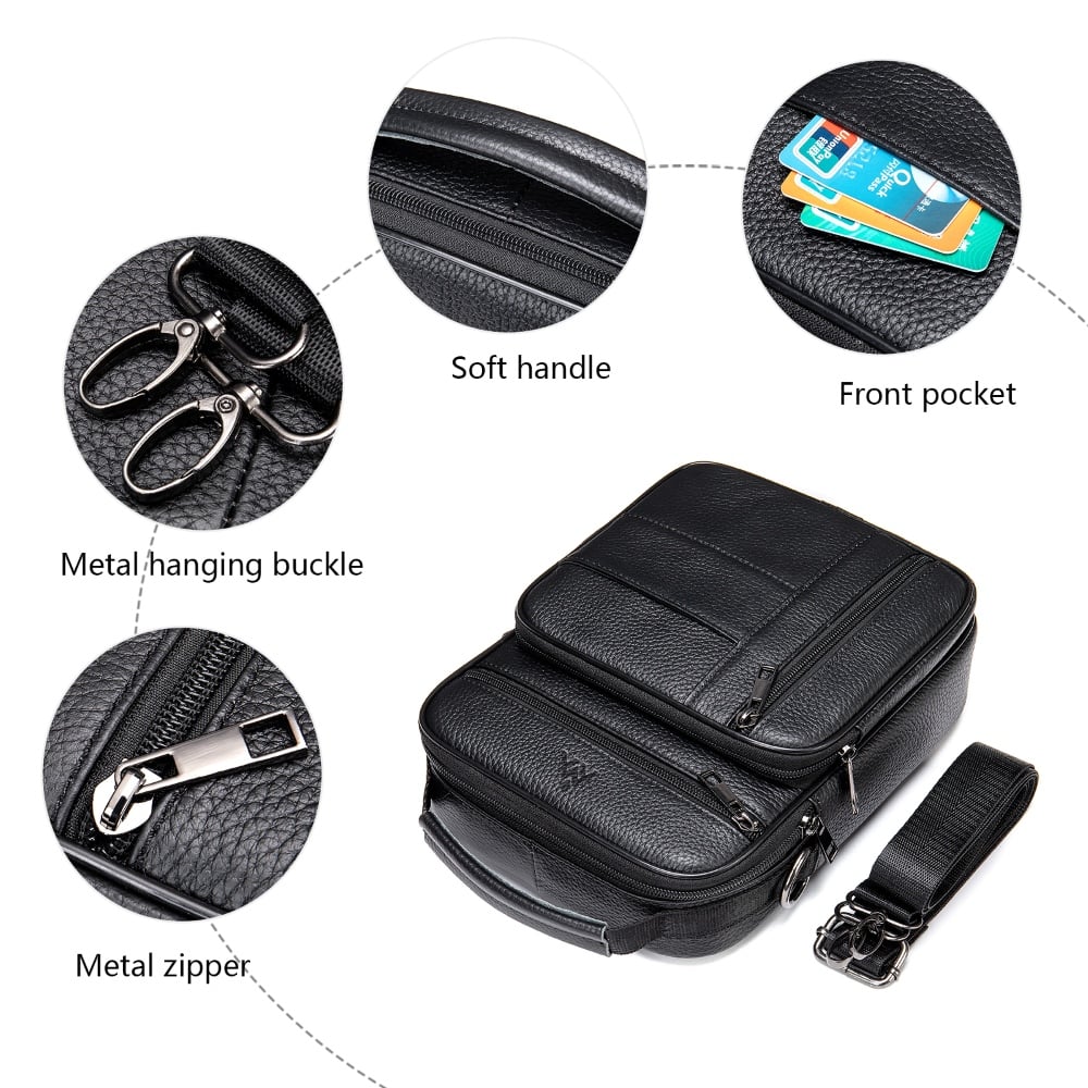 MORRAL DE CUERO VACUNO 7457 - 2
