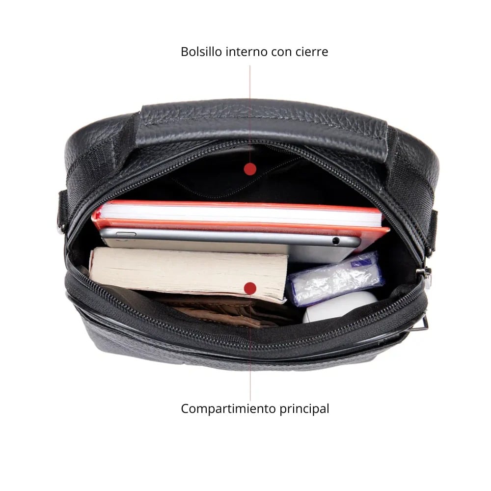 MORRAL DE CUERO VACUNO 7457 - 4
