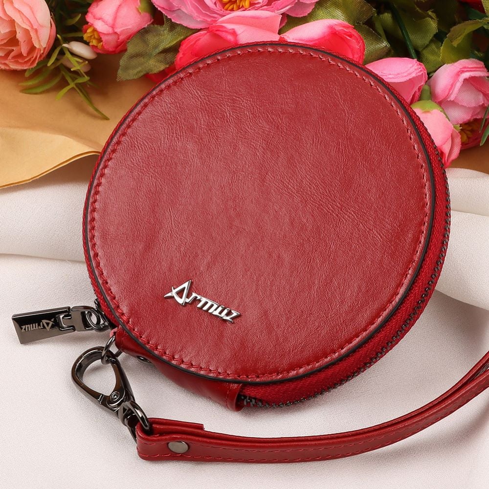 MONEDERO DE CUERO VACUNO ARW02 DISEÑO PRÁCTICO Y MODERNO. MUJER - 1