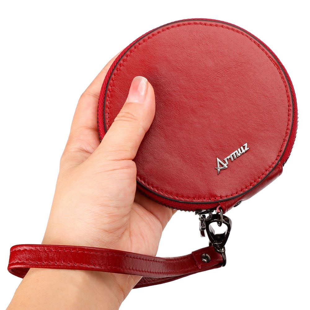 MONEDERO DE CUERO VACUNO ARW02 DISEÑO PRÁCTICO Y MODERNO. MUJER - 2
