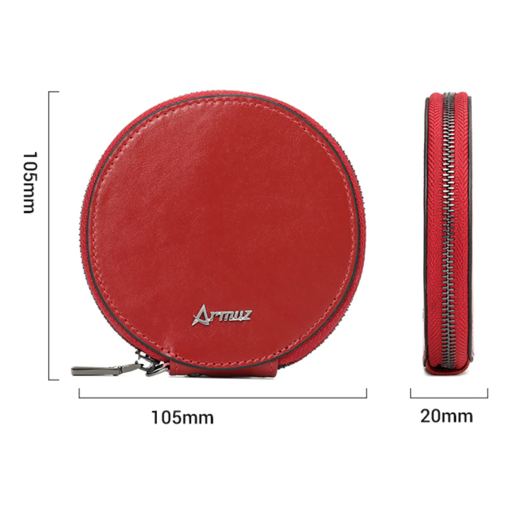 MONEDERO DE CUERO VACUNO ARW02 DISEÑO PRÁCTICO Y MODERNO. MUJER - 6