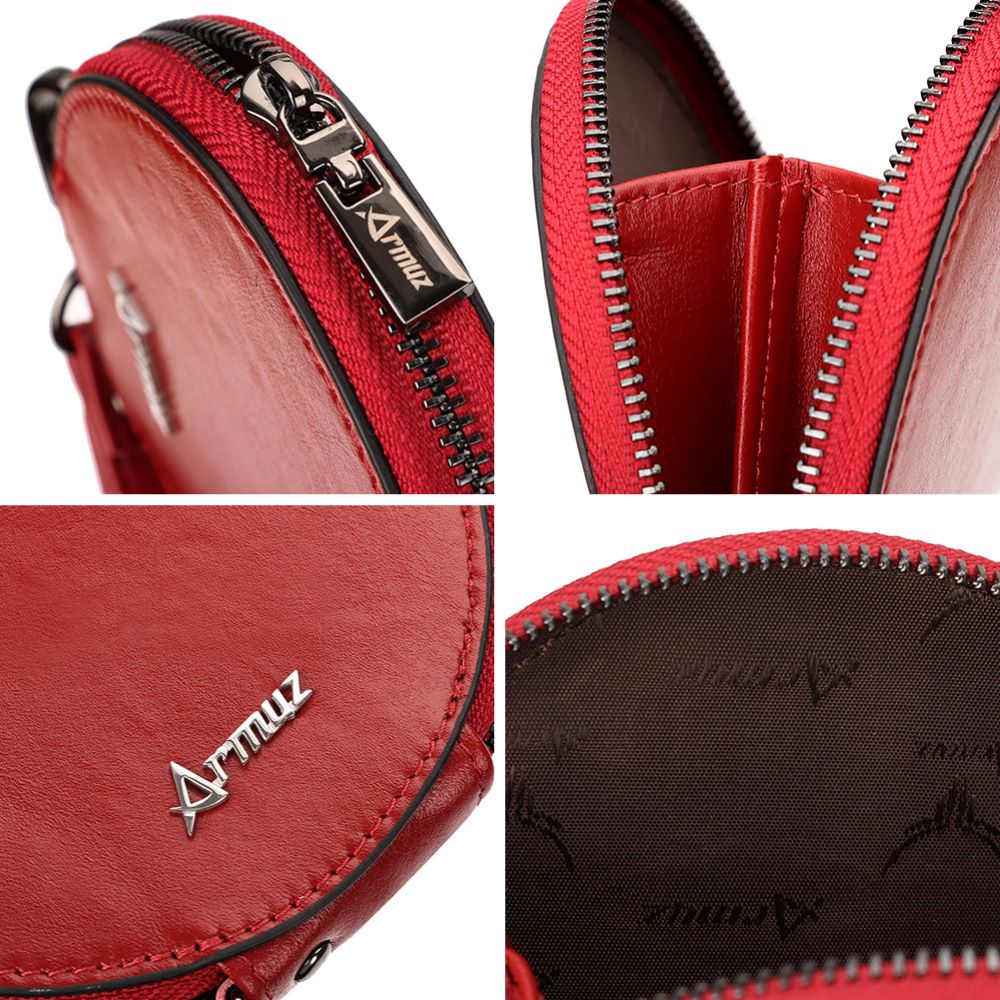 MONEDERO DE CUERO VACUNO ARW02 DISEÑO PRÁCTICO Y MODERNO. MUJER - 7